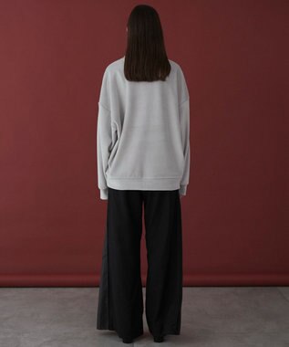 WEGO 【ユニセックス着用ITEM】マイクロシャギーワンポイントプルオーバー ライトグレー