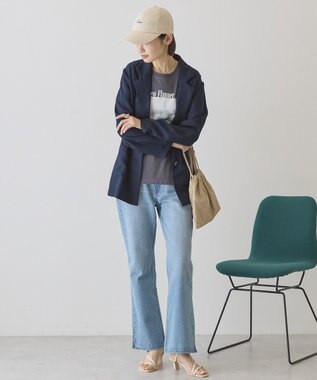 AMERICAN HOLIC フォトプリント半袖Ｔシャツ Charcoal Gray