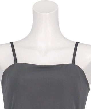 Wing カップ付きワンピース ラク きれいなバストシルエット 【シンクロブラワンピ】 キャミソール スリップ ET6022 ウイング／ワコール ダークブラウン