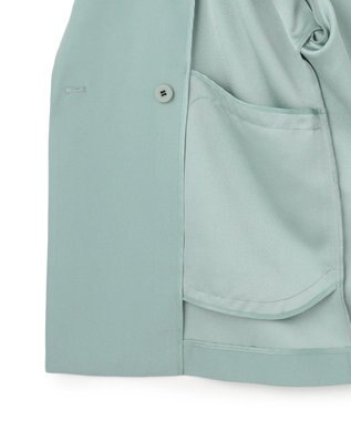 ICB 【先行予約】 FluidBackSatin ハーフスリーブジャケット ダークセージ