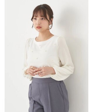 earth music&ecology パールポイントプルオーバー Off White