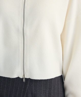 Green Parks SET2点Zipニットカーディガン+アメスリタンク Ivory