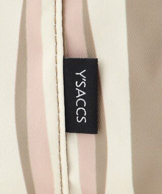 Y'SACCS 【ムック本掲載】ドローイングストライプ　ミニトートバッグ グレージュ