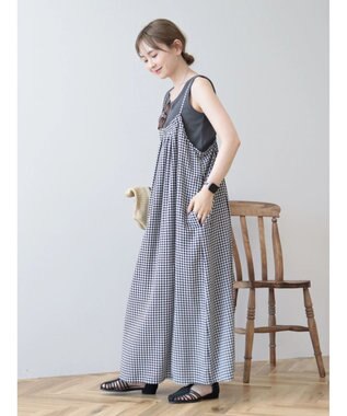 AMERICAN HOLIC ギンガムサッカーキャミワンピース Off White