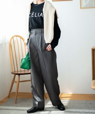 WEGO 【WEB限定】クルーネックプリントロンT 柄2