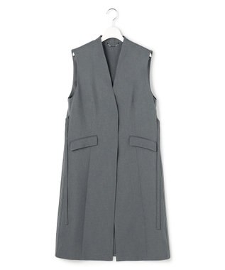 ICB L 【WEB＆一部店舗限定】 SerikaWorsted ノーカラーロングジレ