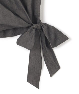 BEIGE， 【S-size】POMEGRANATE / カシュクールブラウス Chambray Black