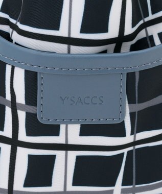 Y'SACCS ドローイングチェック2WAYミニトート ネイビー