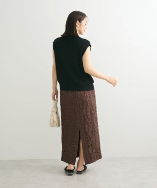 Green Parks ・ＳＵＧＡＲ　ＳＰＯＯＮジャカードチェックナロースカート Brown