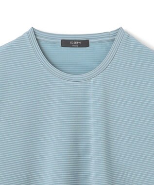 JOSEPH HOMME タックリップルジャージー　クルーネックカットソー スカイブルー系