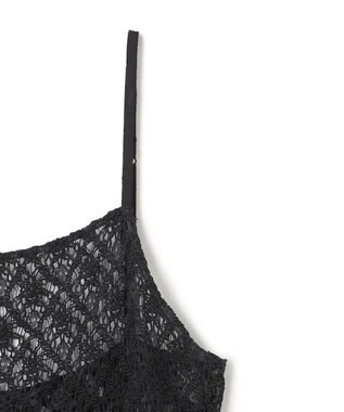 uncrave ジオメトリックレース キャミソールワンピース ブラック