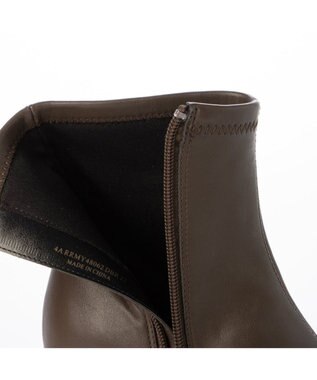 Riz raffinee <Riz raffinee>ストレッチショートブーツ ダークブラウン