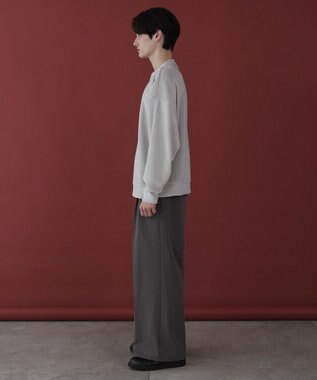 WEGO 【ユニセックス着用ITEM】マイクロシャギーワンポイントプルオーバー ライトグレー