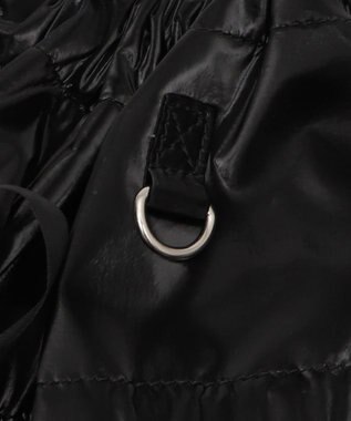 WEGO ドロストリボンギャザーナップサック ブラック