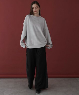 WEGO 【ユニセックス着用ITEM】マイクロシャギーワンポイントプルオーバー ライトグレー