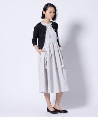 TOCCA RIBBON HIDE&SEEK カーディガン ブラック系