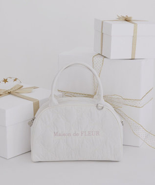 Maison de FLEUR リボンキルティング2Wayボストンバッグ