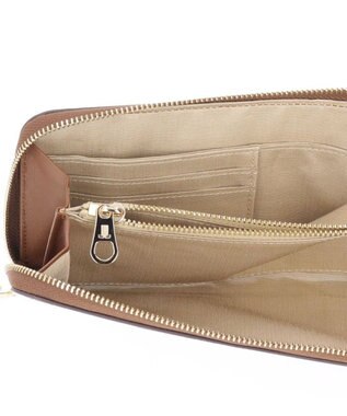 LANVIN en Bleu ヴィジュ スマホショルダー財布 キャメル