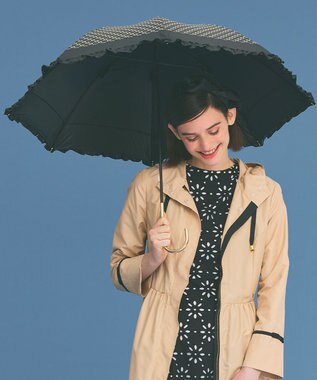 TOCCA 【晴雨兼用】【UVカット99.9%以上・遮光率99.9%以上・防水】SMALL CLOVER UMBRELLA 長傘 ブラック系