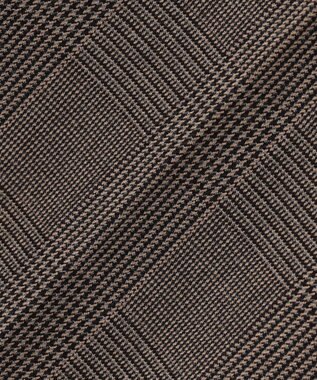 ANY L 【洗濯機可/ストレッチ/ウエストゴム/裏起毛】マルチファンクションストレッチチェックワイドパンツ ブラウンチェック