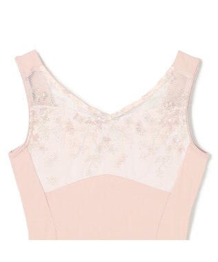 Chacott 【Nela ライン】ジュニア ノースリーブレオタード ヨーロピアンピンク