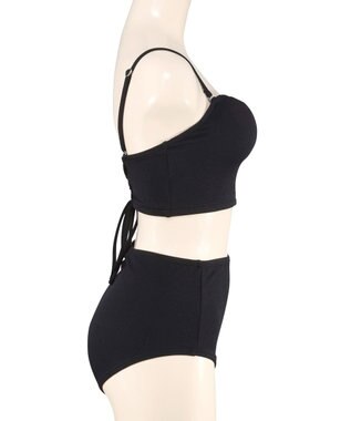 San-ai Resort（三愛水着楽園） WEB限定メッシュTシャツブラトップ4点セット水着 ブラック2