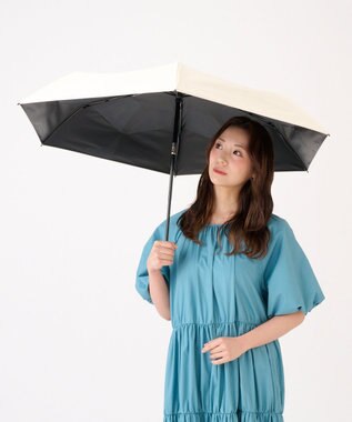 MOONBAT 【3秒で折りたためる日傘/自動開閉】 遮光100% 晴雨兼用 折りたたみ傘 ウラワザ オフホワイト