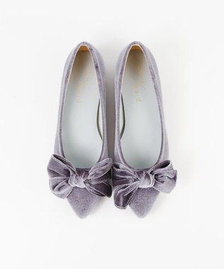 BONTRE 【pied du lapan/ピエドラパン】ベロアリボンパンプス/50760ZI