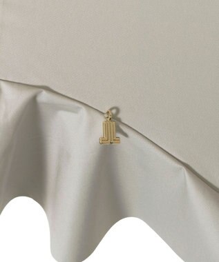 MOONBAT 【一級遮光日傘】LANVIN en Bleu (ランバン オン ブルー)  長傘 フレアフリル 遮光 遮熱 UV キャメル