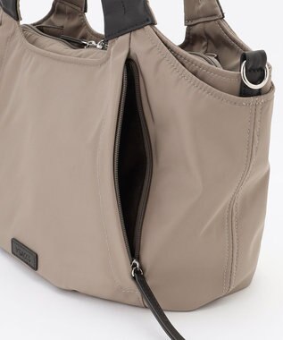 Y'SACCS ふんわりラウンド2WAYトート Mサイズ グレージュ