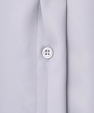 ICB 【洗える】 ルゼブフィブリルサテン シャツ ライラックグレー系