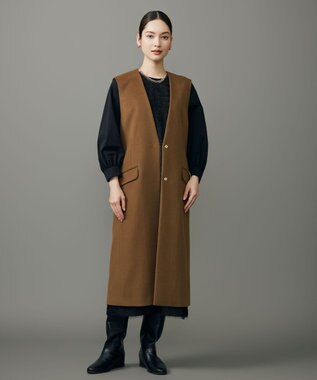 自由区 S 【カタログ掲載】Super100sライトビーバー ジレ キャメル