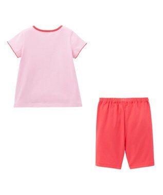 MIKI HOUSE HOT BISCUITS 【80-120cm】 キャビット ルームウェア 上下セット ピンク