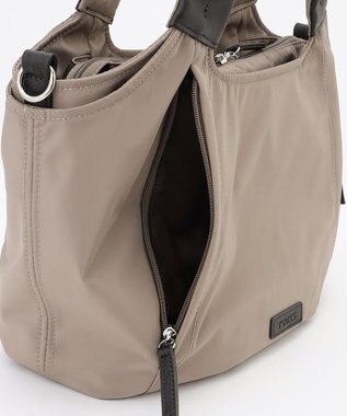 Y'SACCS ふんわりラウンド2WAYトート Mサイズ グレージュ