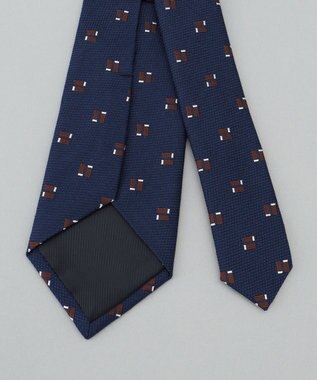 GOTAIRIKU 日本縫製/オリジナル柄【Fermo Fossati】ネクタイ_小紋柄 ネイビー系8