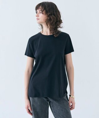 BEIGE， 【洗える】BROIS / コットンクルーネックTシャツ