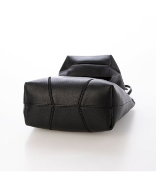 UNBILLION カシュカシュ cachecache / ジグザグステッチ変形ミニバッグ ブラック