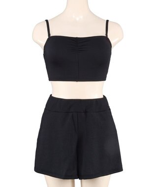 San-ai Resort（三愛水着楽園） WEB限定メッシュTシャツブラトップ4点セット水着 ブラック2