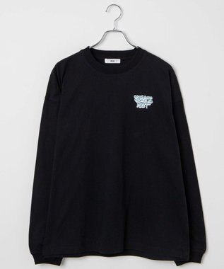 WEGO 【ユニセックス着用ITEM】ユニークモチーフBIGロンT ブラック