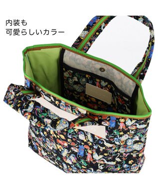 tsumori chisato CARRY 森のどうぶつたち ハンドバッグ 中サイズ ブラック