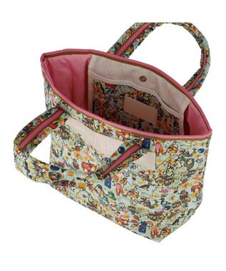 tsumori chisato CARRY 森のどうぶつたち ハンドバッグ 中サイズ ホワイト