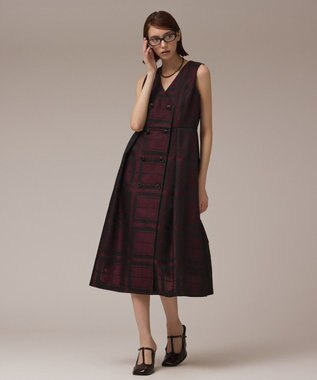 GRACE CONTINENTAL シャドーチェックワンピース