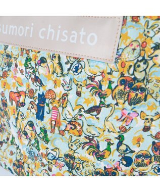 tsumori chisato CARRY 森のどうぶつたち ハンドバッグ 中サイズ ホワイト