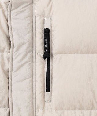 JOSEPH ABBOUD MOUNTAIN 【サステナブル/軽量/7ポケット/JAPANファブリック】ライトナイロンワッシャーアウトドア ダウンブルゾン アイボリー系