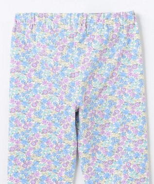 ANY KIDS フラワ ープリント レギンス サックスブルー×小花