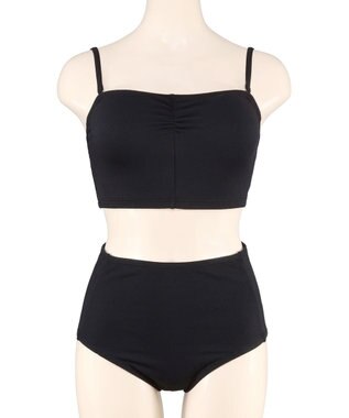 San-ai Resort（三愛水着楽園） WEB限定メッシュTシャツブラトップ4点セット水着 ブラック2