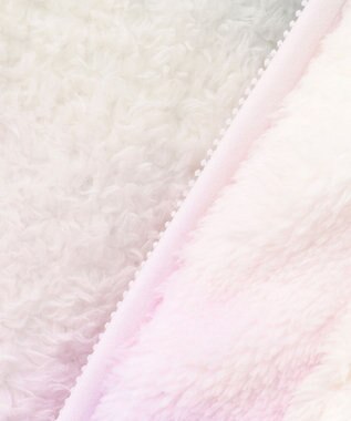 ANY KIDS 【ドッキング可能】ネコボアブルゾン ラベンダー×レインボー