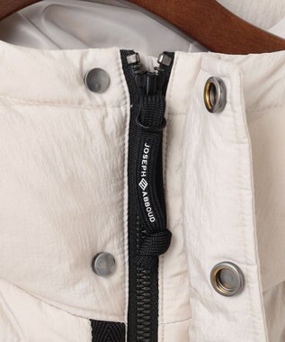 JOSEPH ABBOUD MOUNTAIN 【サステナブル/軽量/7ポケット/JAPANファブリック】ライトナイロンワッシャーアウトドア ダウンブルゾン アイボリー系