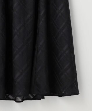 ANY SIS シアーチェック スカート ブラック