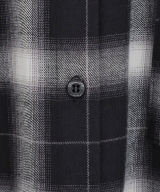 AMERICAN HOLIC ビエラ起毛チェックシャツ Black